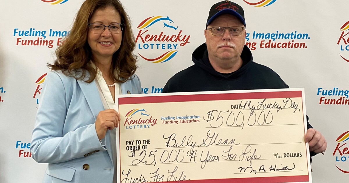 Lexington man 'waiting for the dream' wins 25,000 a year for life