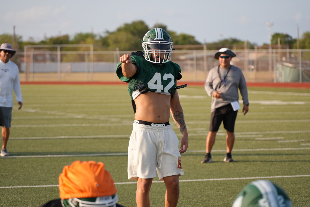 King senior linebacker Josiah Garza
