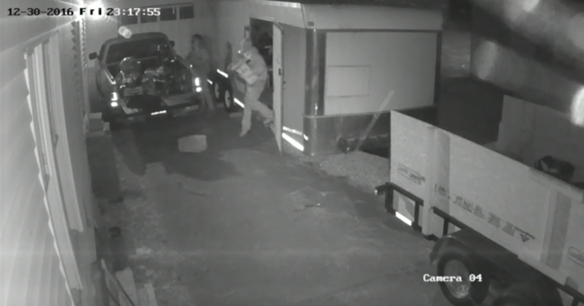 Suspected tool thieves caught on camera