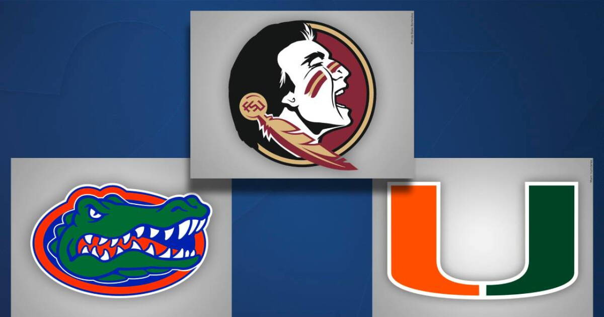 Florida, Florida State, Miami ranked together for 1st time since 2017 - Vimarsana News