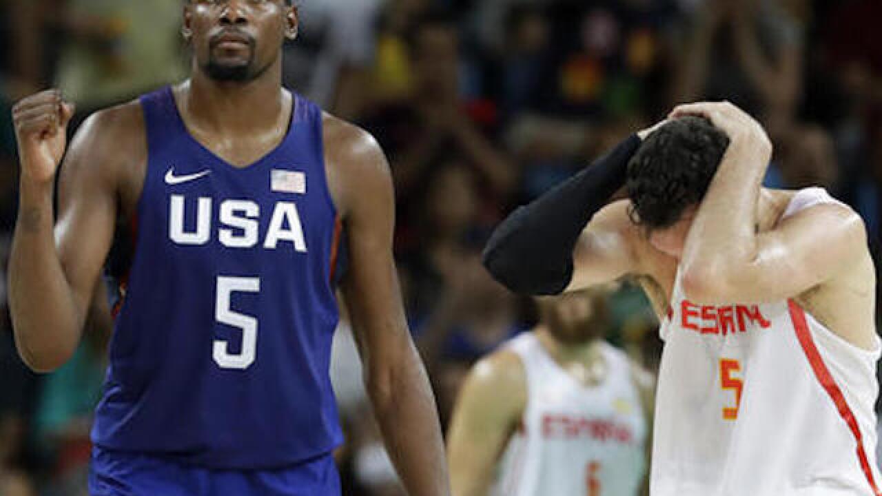 US closing in on Olympic gold; beats Spain in men's basketball