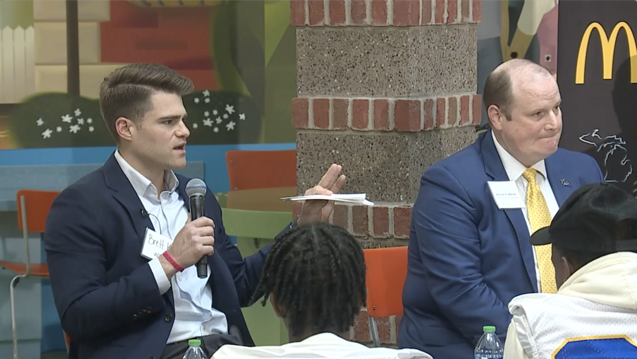 Brett Kast Junior Achievement NFL panel