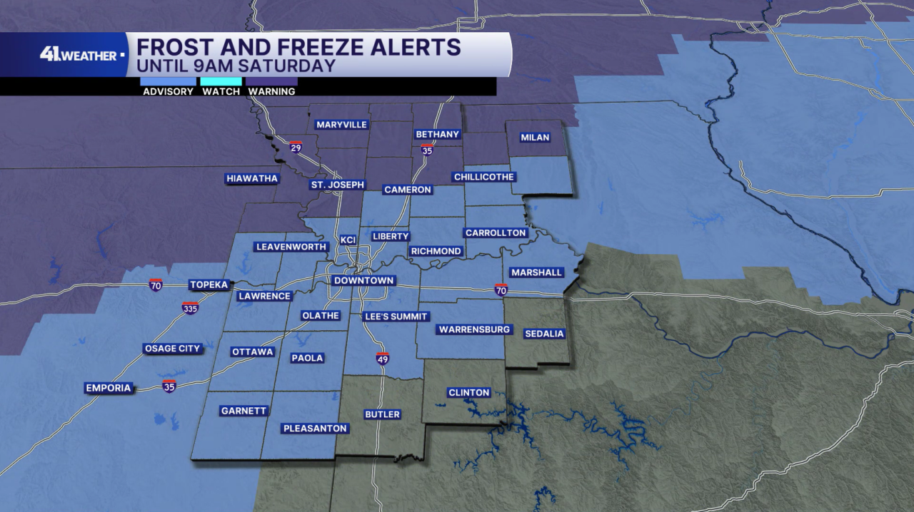 Frost and Freeze Alerts