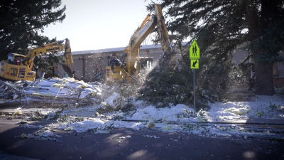 What's next for Lincoln Elementary School after major wind damage?