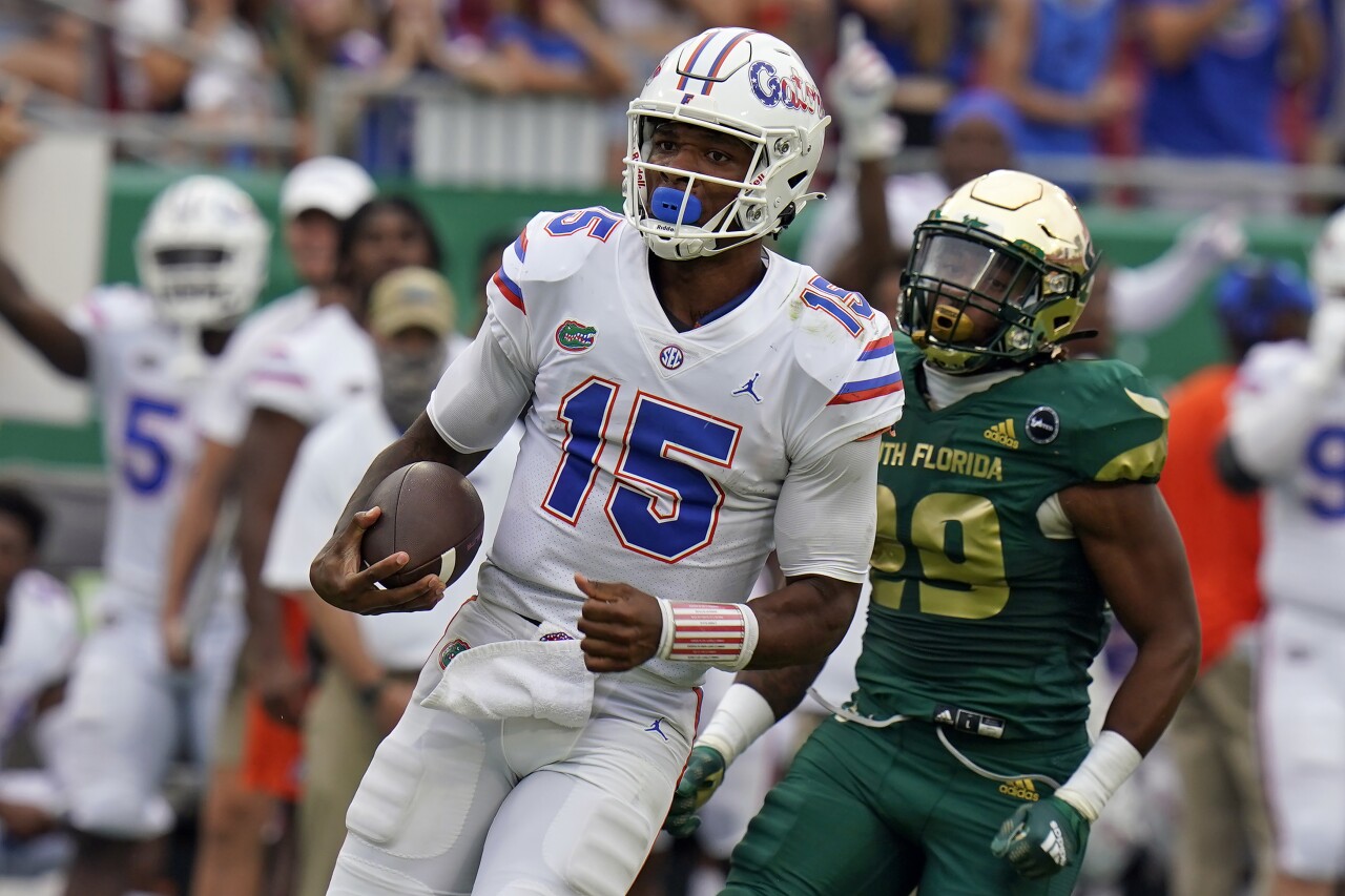 Florida Gators QB Anthony Richardson runs for 80-yard TD at South Florida Bulls in 2021