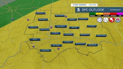 Risk for severe storms on Wednesday