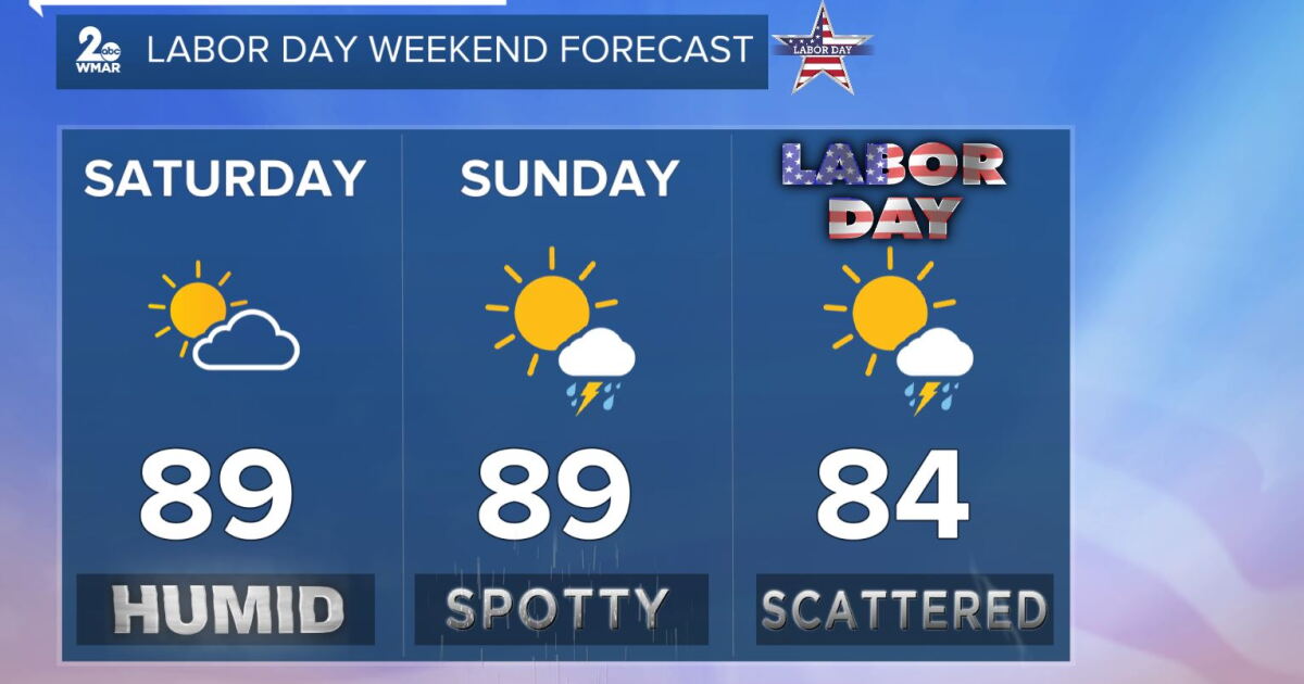 A muggy Labor Day weekend