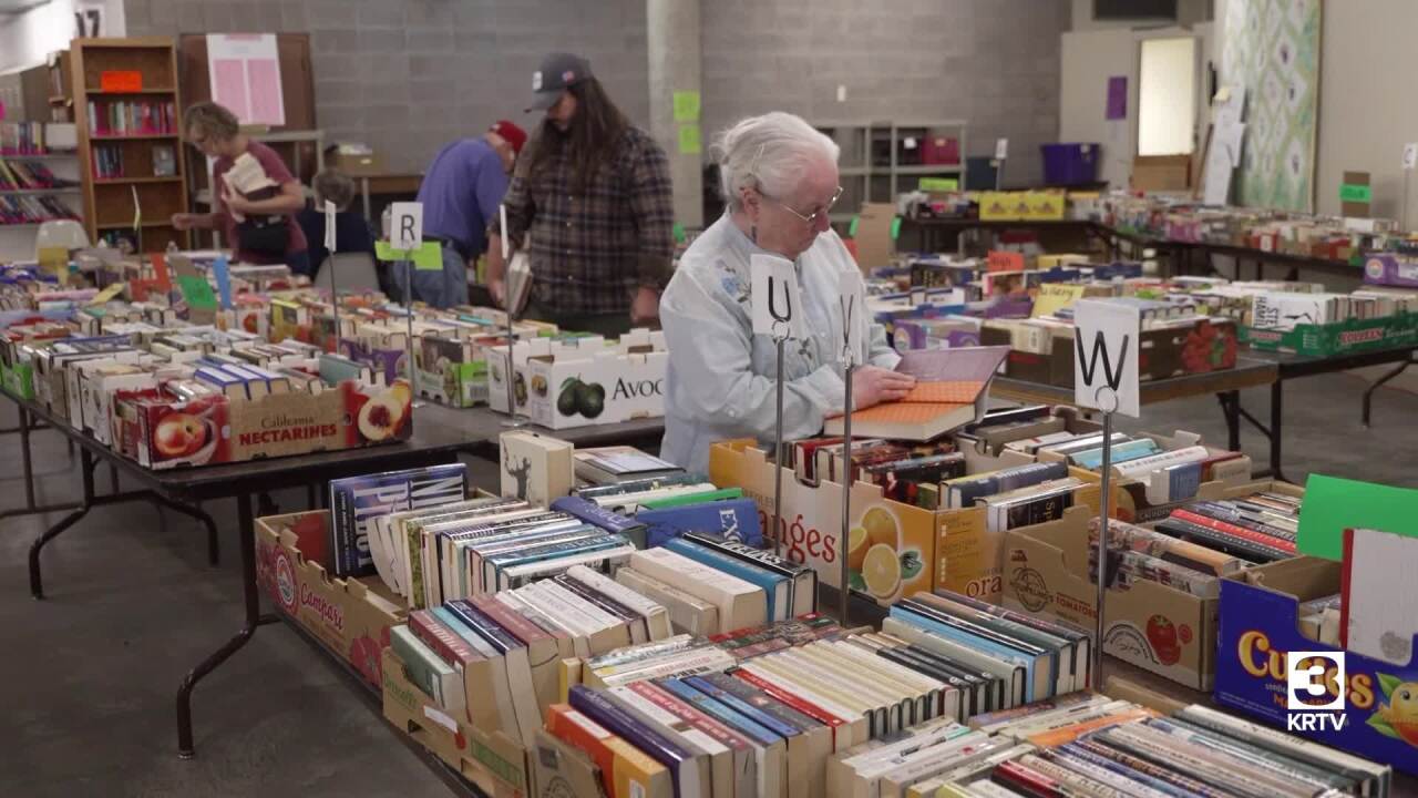Great Falls library - annual AAUW Book Sale