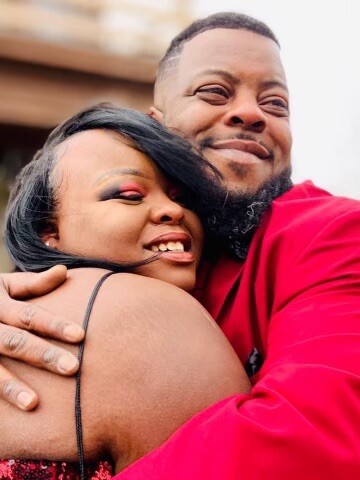 Deanna Isom and her father before the shooting 