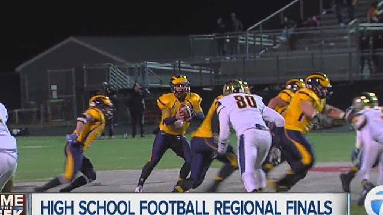 2017 Michigan High School Football First Round Playoff Schedule