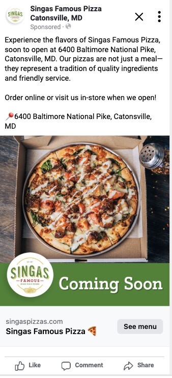 Singas Famous Pizza