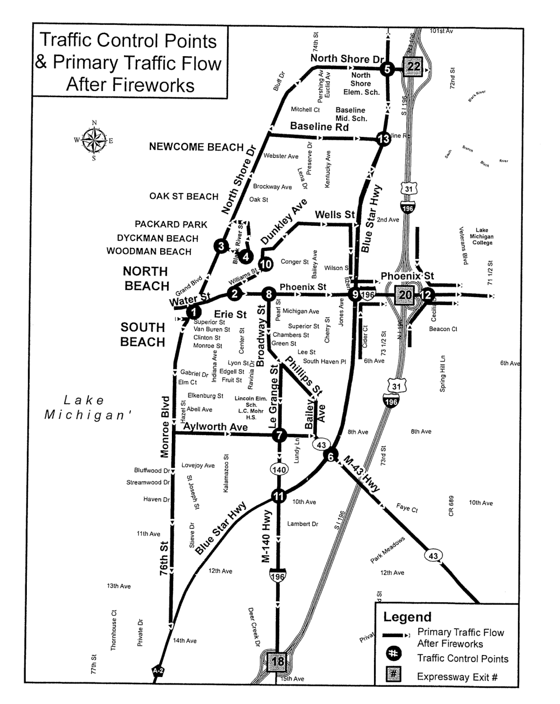 South Haven PD releases traffic plan for July 3 fireworks show South Haven PD releases traffic plan for July 3 fireworks show