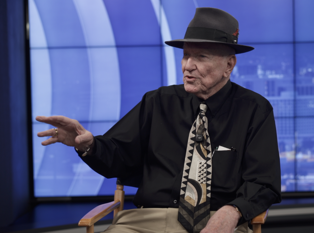 Ray Lindstrom dresses the part for his centennial presentation