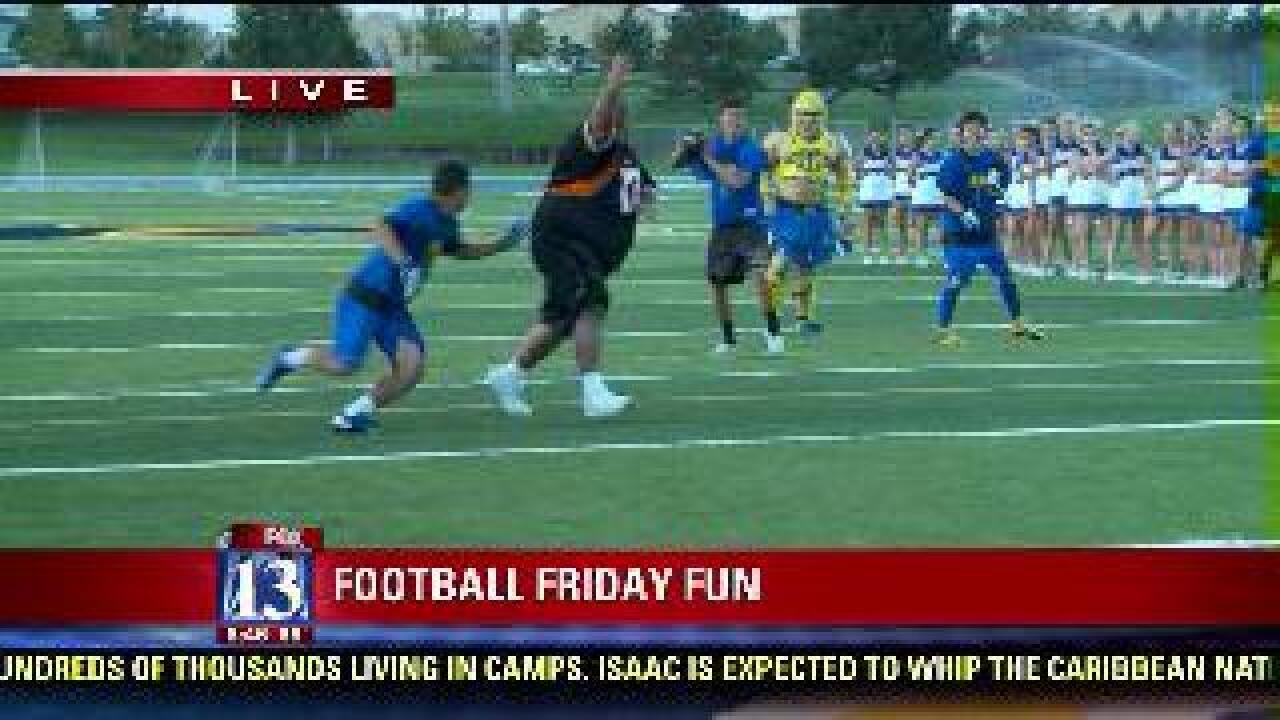 Big Budah runs for a pass