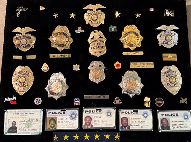 Badges of CT Smith through the years