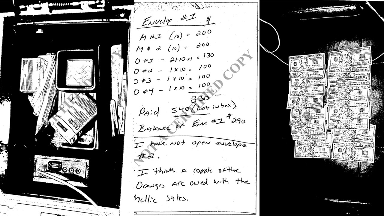 Exhibits entered into evidence in case against J.B. Rind in death of Capt. James Gilliard