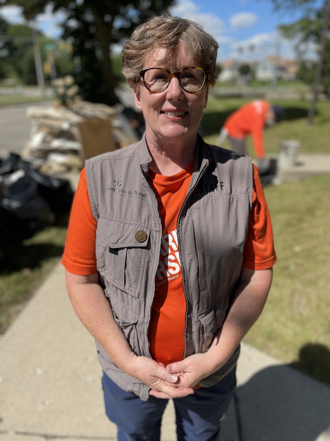 Jamie Keoshian with Samaritan's Purse.