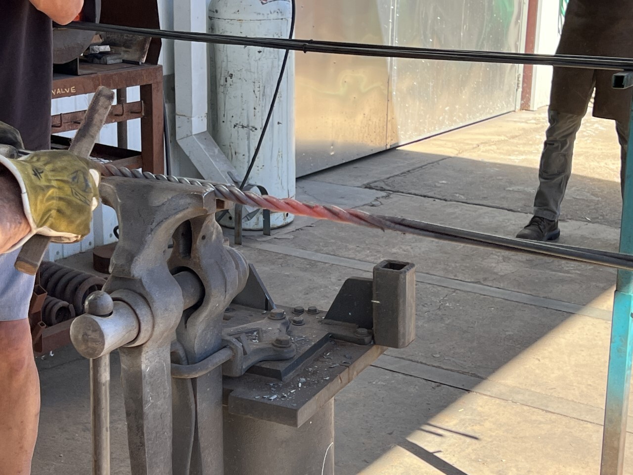 Twisting the bars for the San Xavier gates