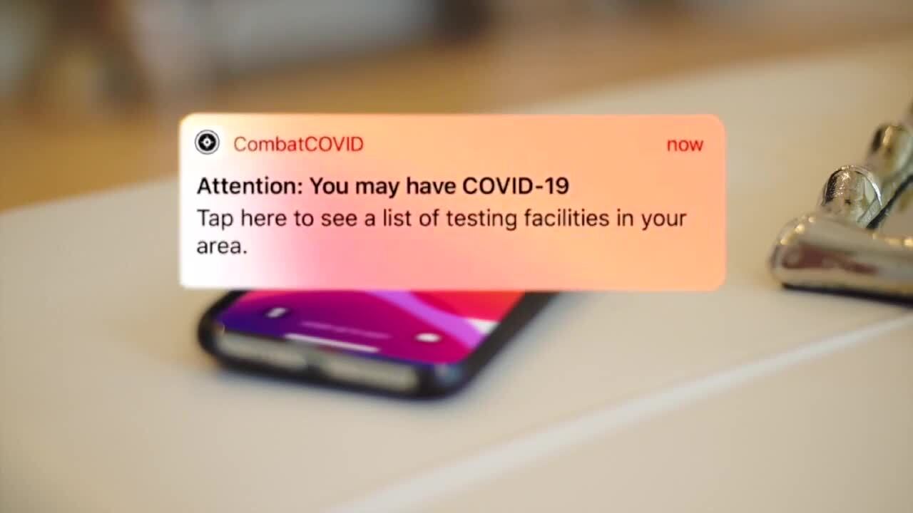 CombatCOVID push alert