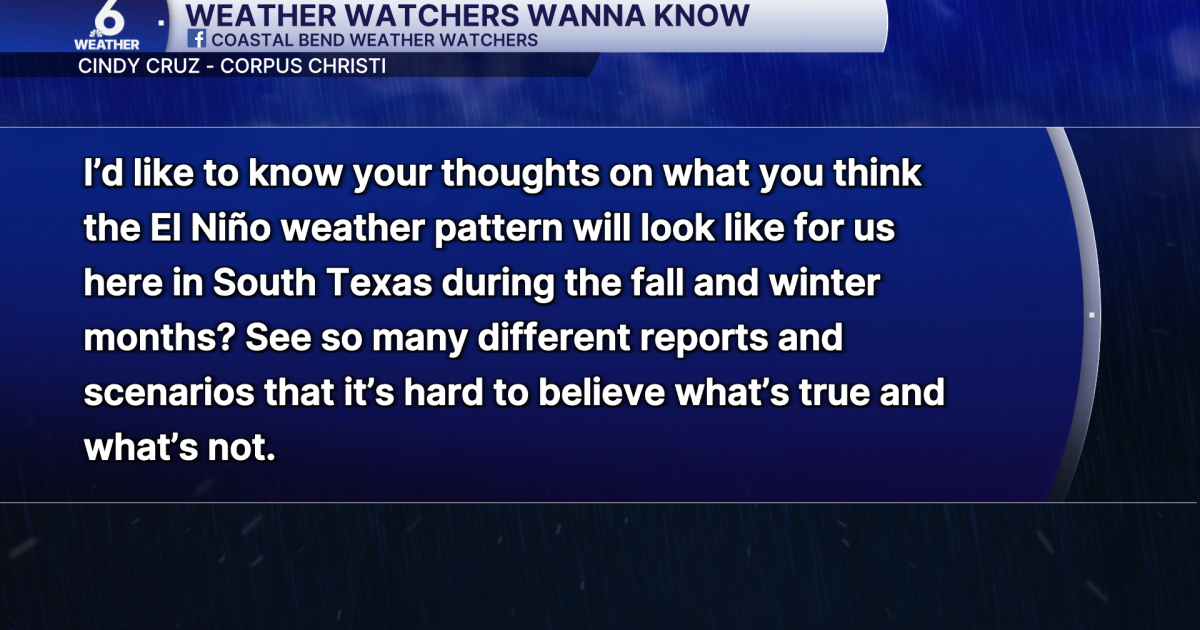 A Science Snippet: What El Niño means for South Texas this fall and winter