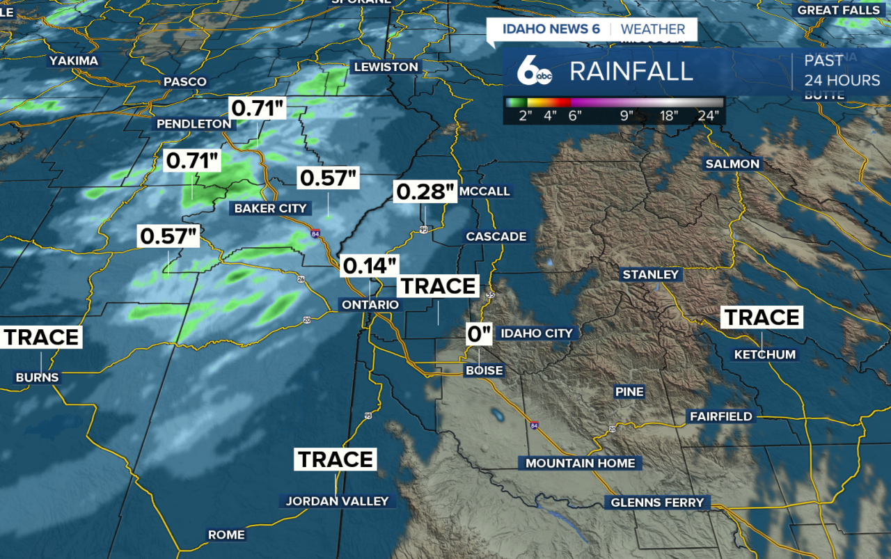 Rainfall Past 24 hours