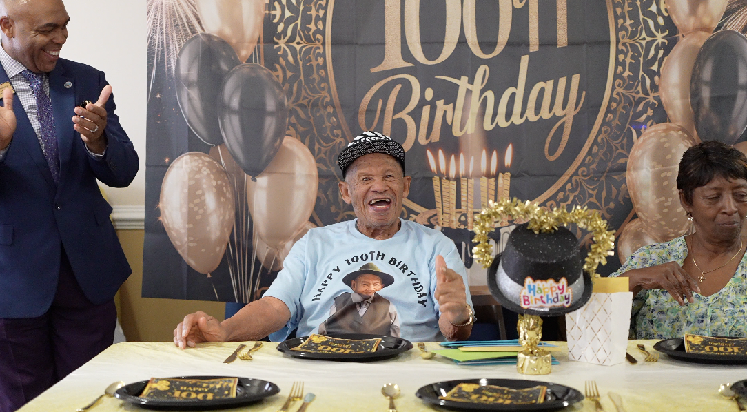It may feel like 100 outside, but one Virginia Beach man is actually turning 100