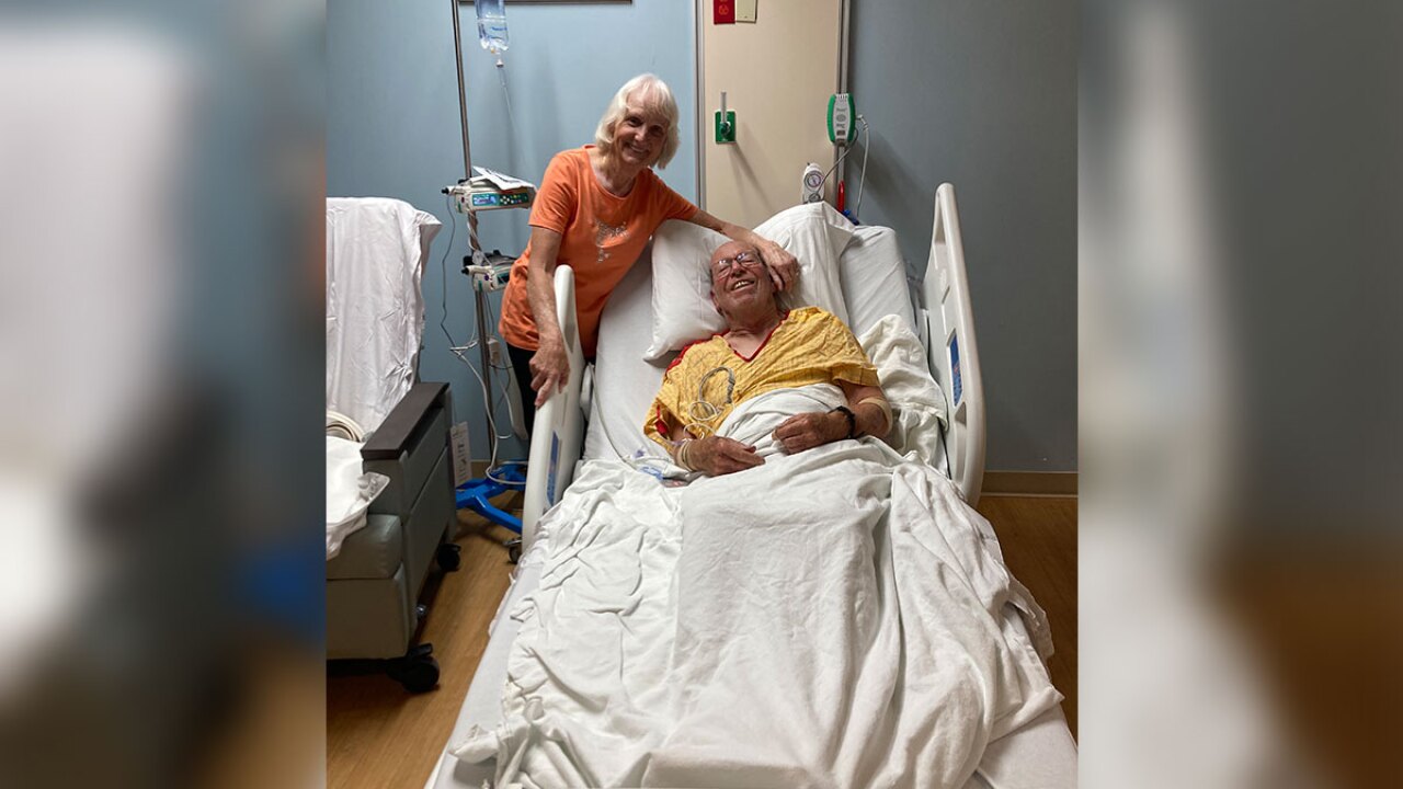 Donald Keaton in hospital 