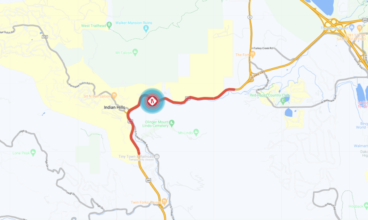 US 285 washed out slope_Colorado Department of Transportation