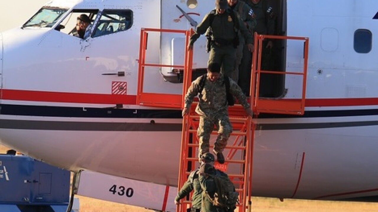 Border Patrol agents return from Puerto Rico