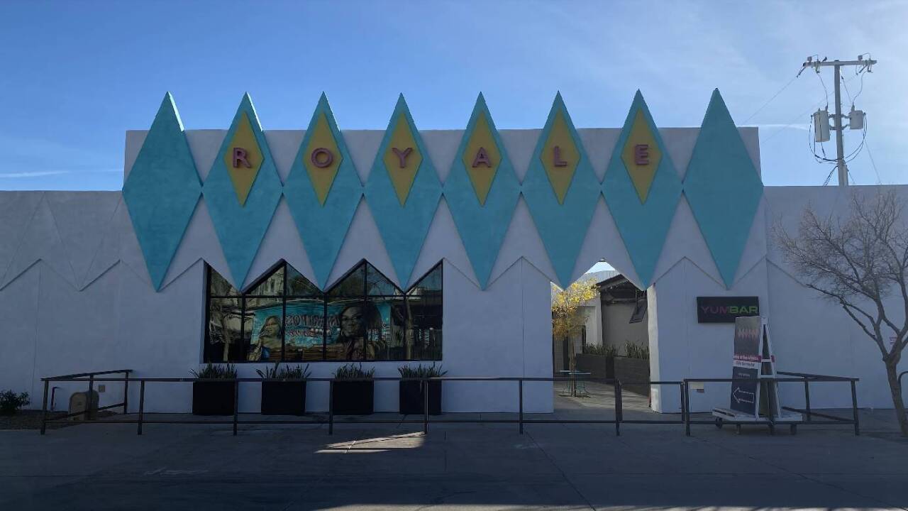 Side street view of The Royale.