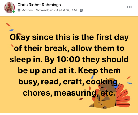 Chris Ritchet Rahmings, a retired educator, hopes to help parents navigate virtual schooling by sharing tips and tricks.