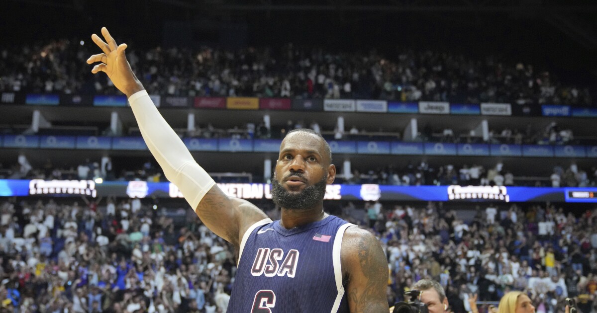 LeBron James to be Team USA male flagbearer for Paris Olympics openin...