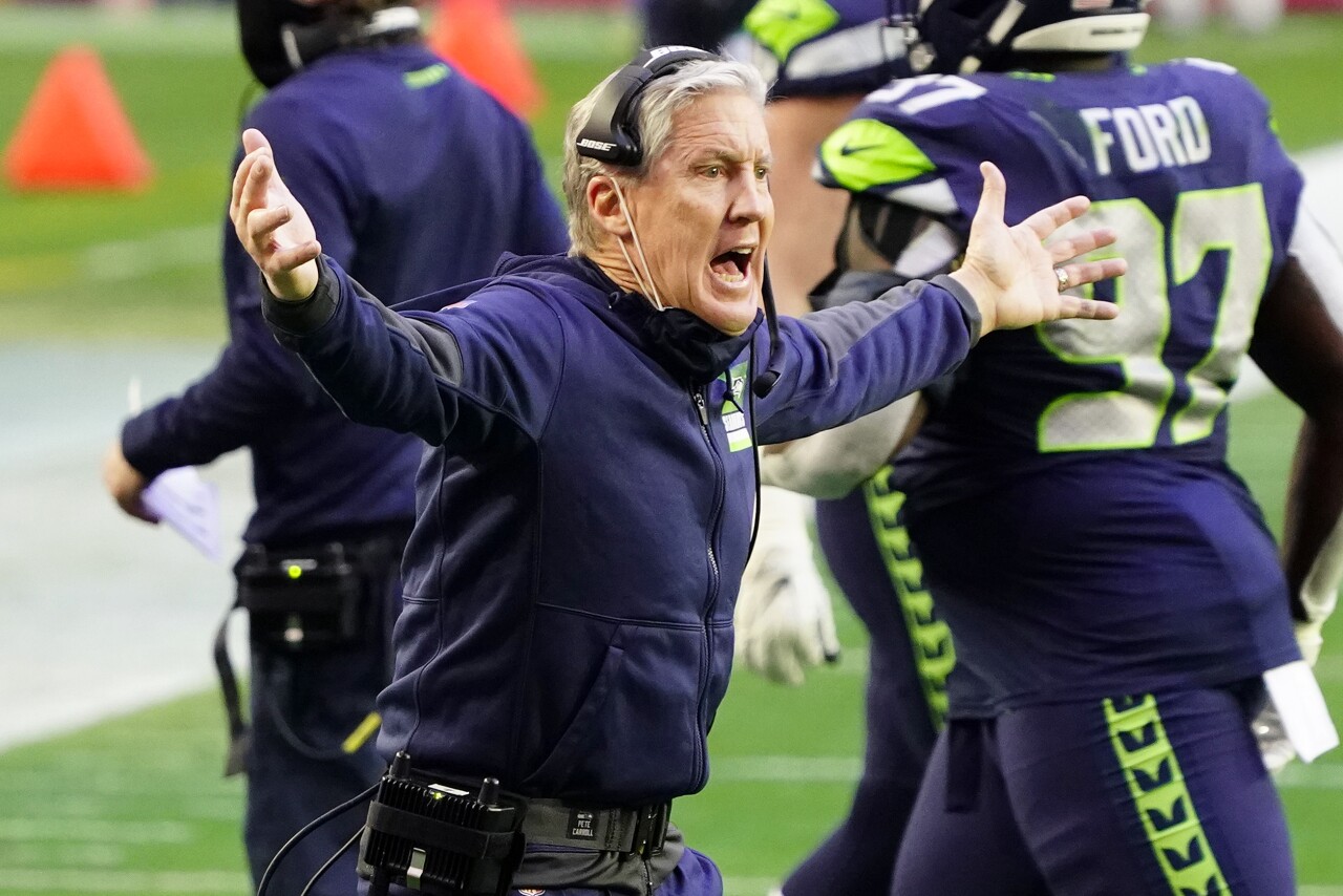 Pete Carroll, Seattle Seahawks head coach in 2021