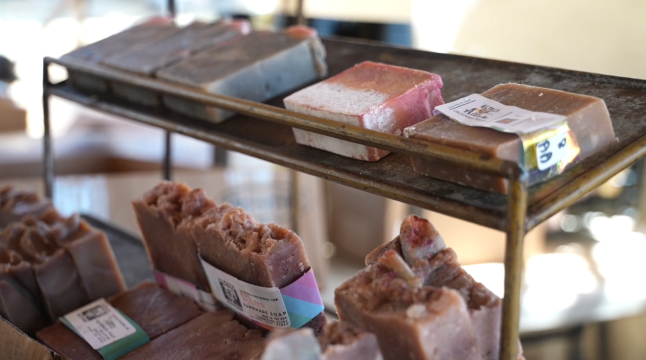 Examples of soap that Laura Tran makes