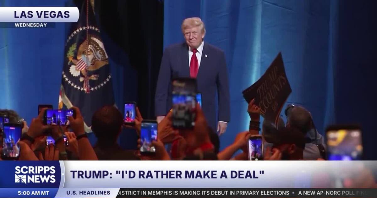 Trump says US was poised for largest strike since World War II on Iran