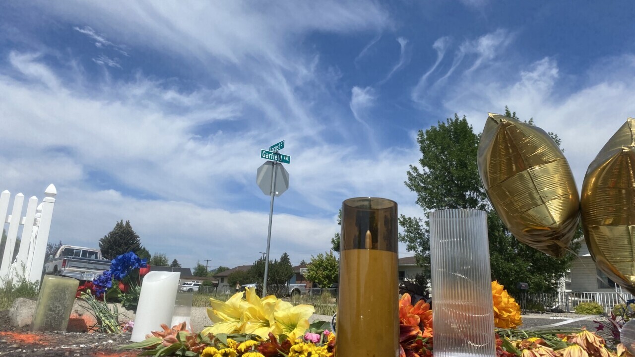 Roadside memorial to Duncan Brass