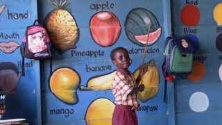 Ghanaian kids in school in Accra