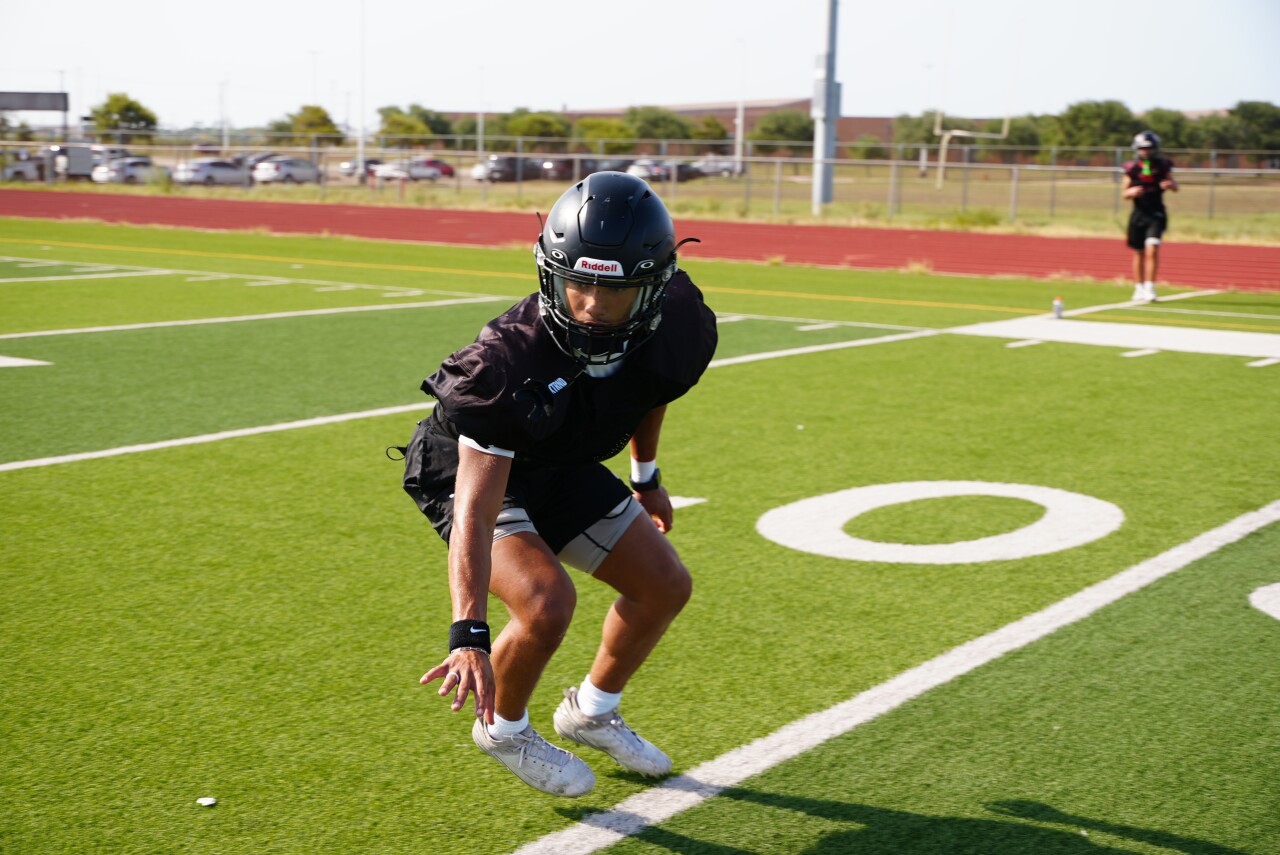 West Oso senior running back Kayden Dufour