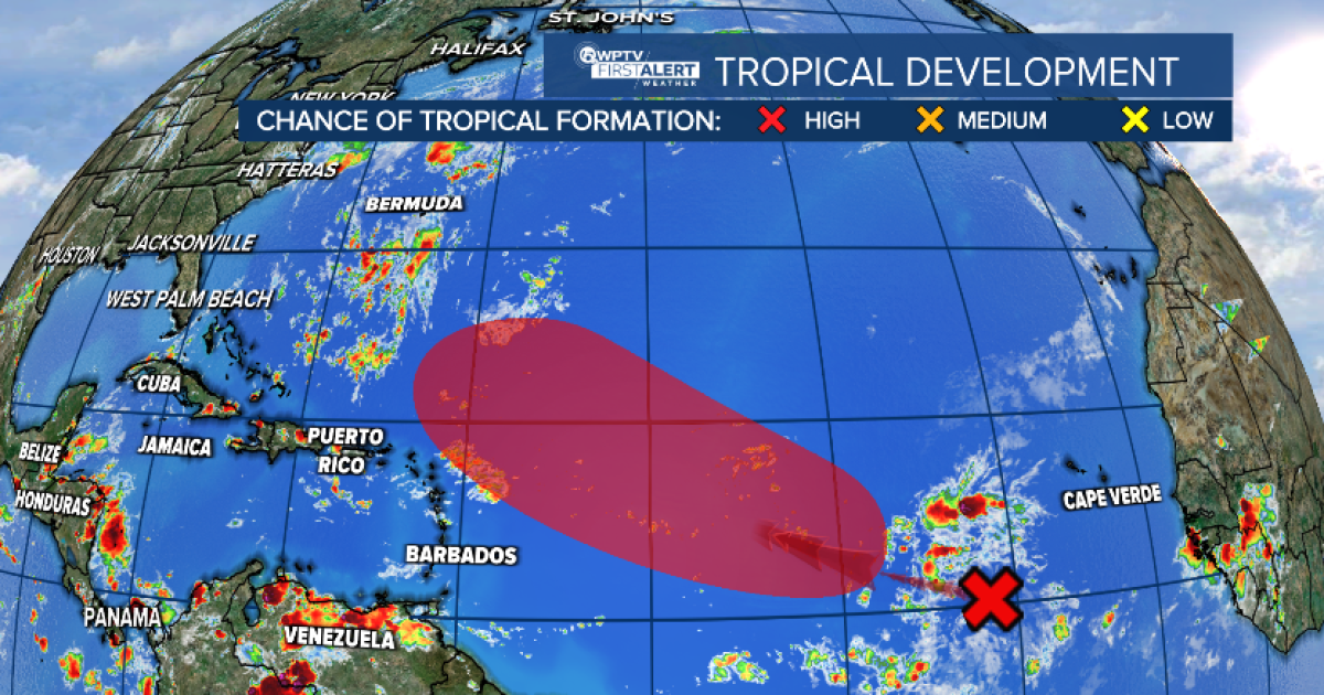 Tropical wave has medium chance of developing next week