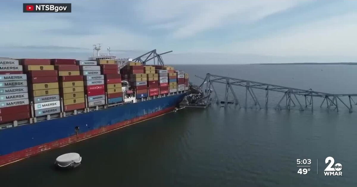 Weather delays removal of debris from Key Bridge collapse Weather delays removal of debris from Key Bridge collapse