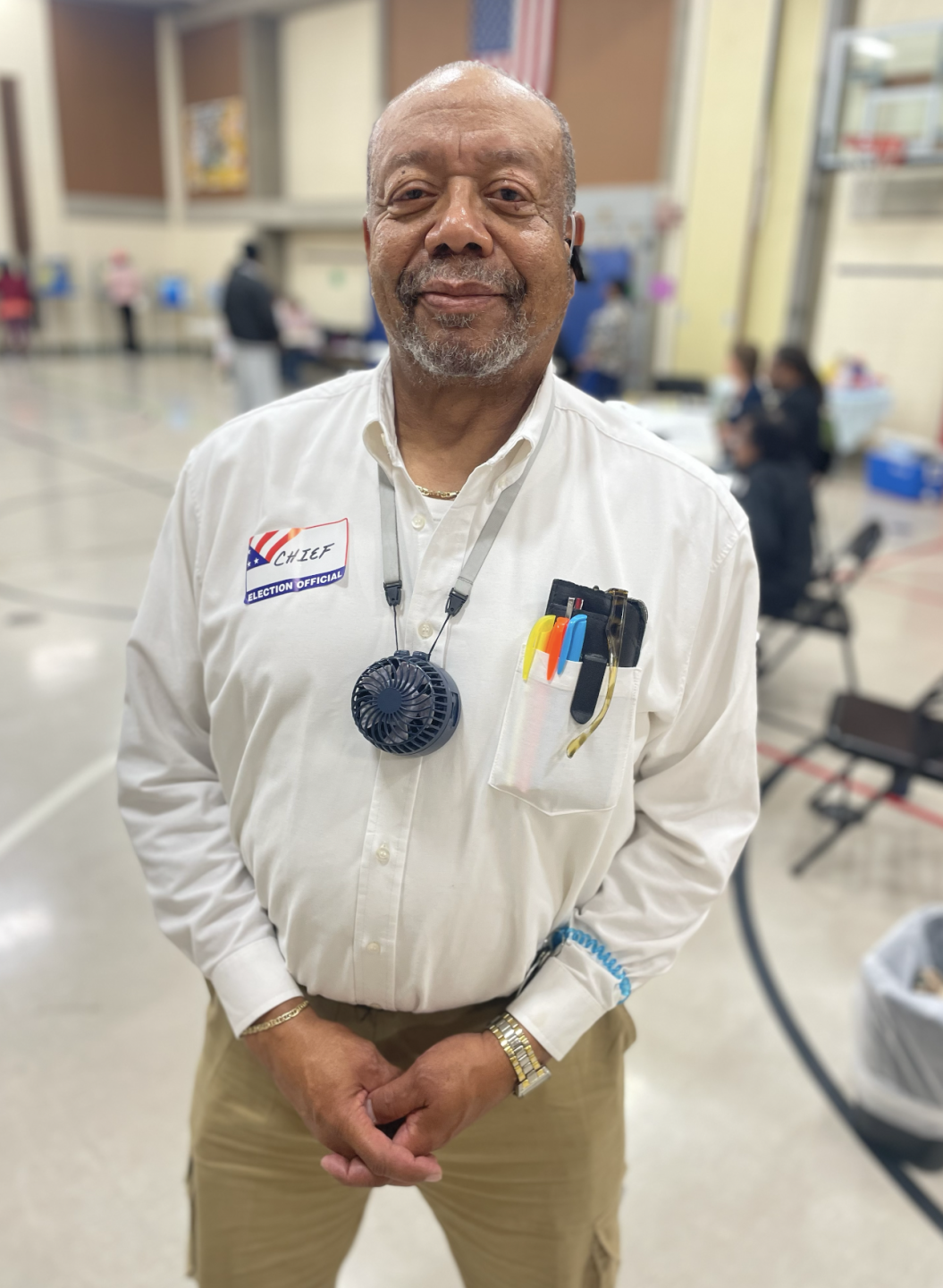 CHIEF POLL WORKER REV. CARL SMITH