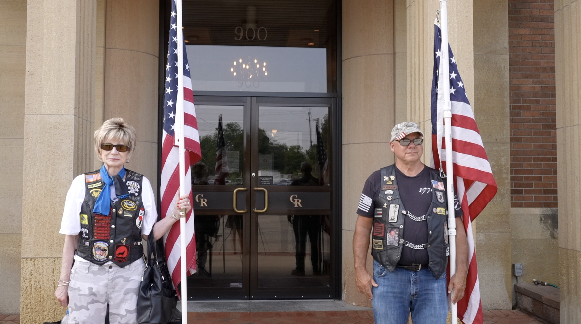 The Patriot Guard Riders were in attendance
