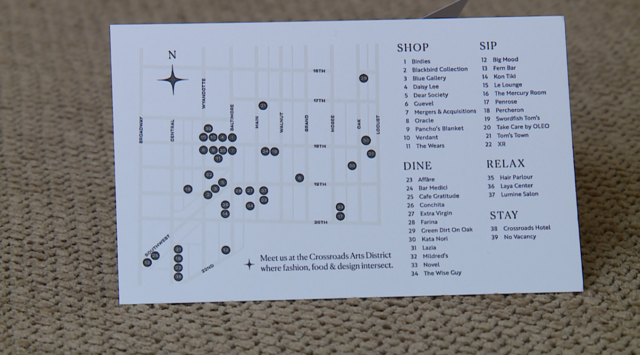 Crossroads small business map