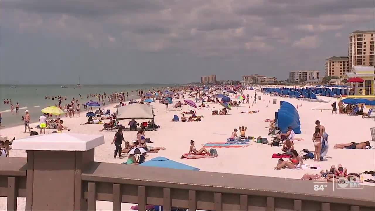 Thousands Flock To Clearwater Beach Despite Global Push To