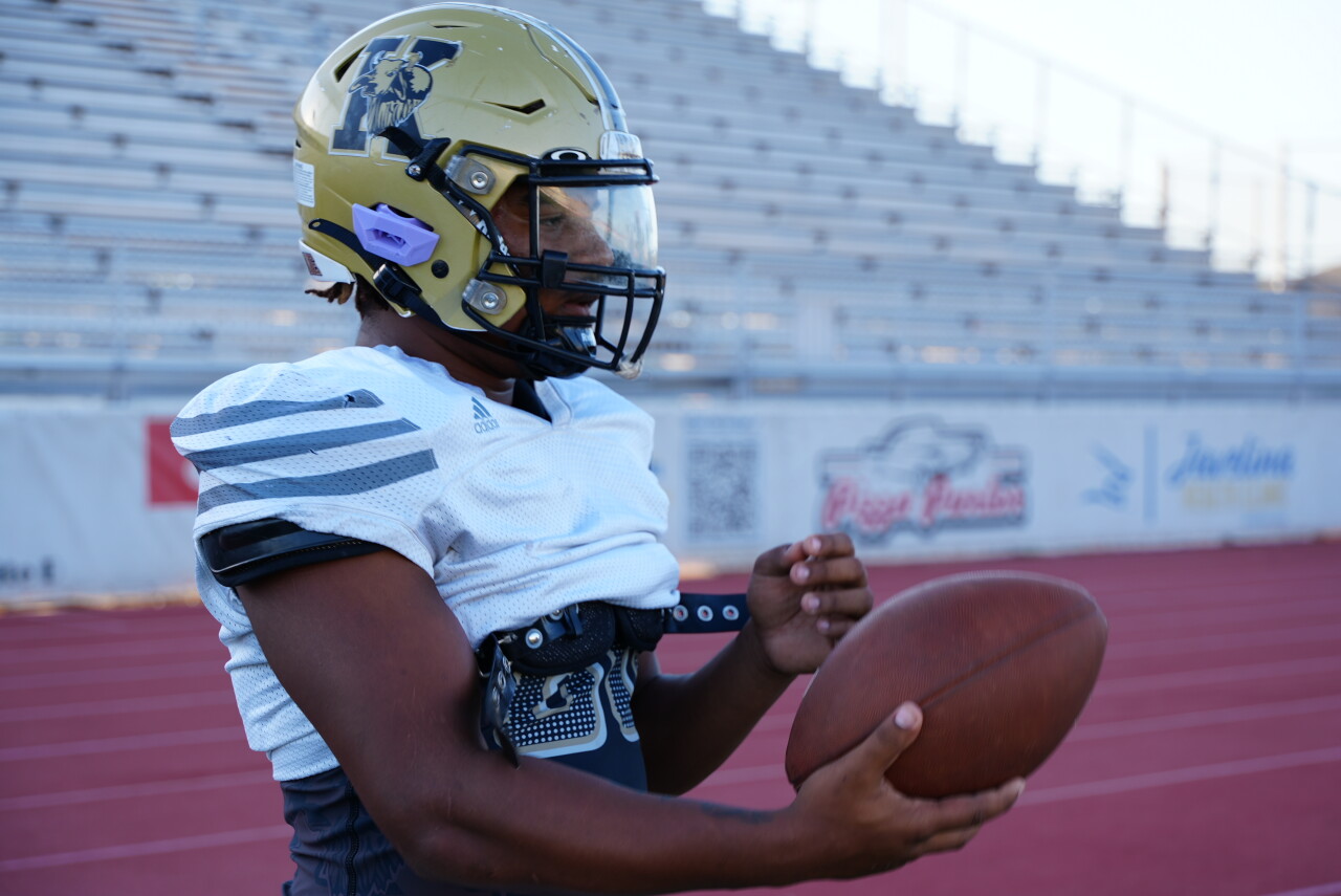 H.M. King senior running back Damarius Montgomery