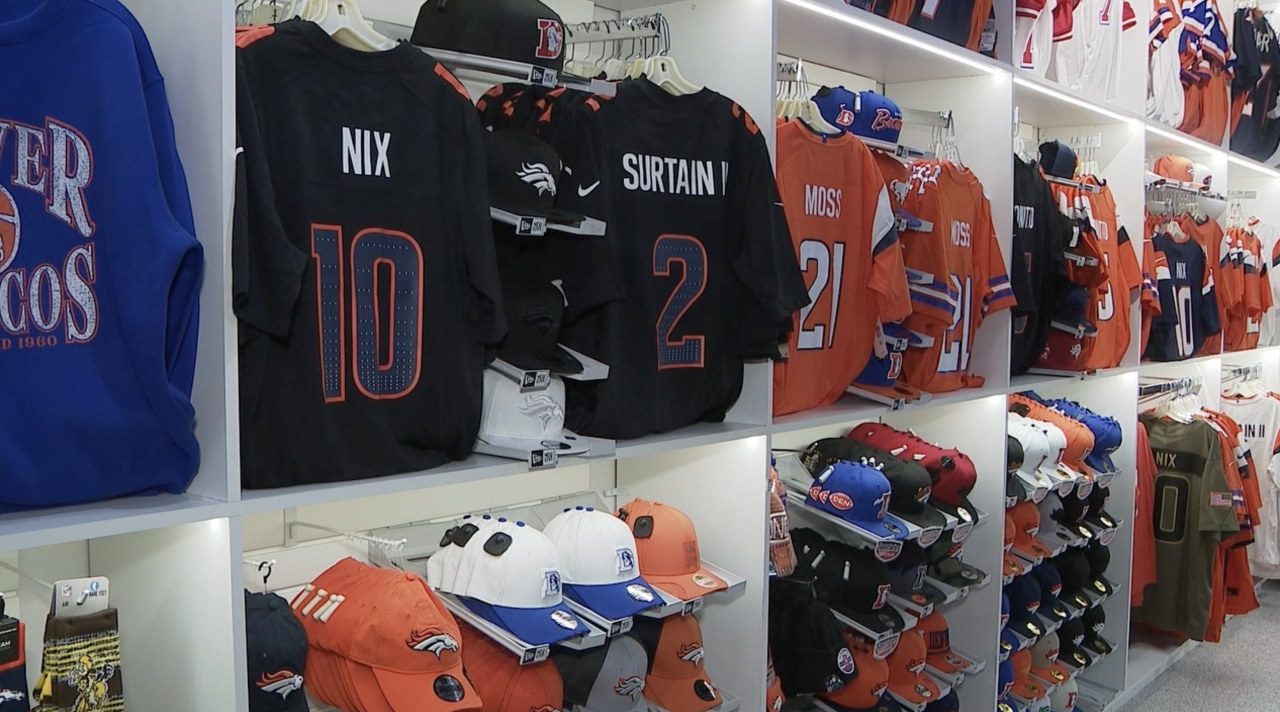 Broncos gear is in high demand as the team is off to its best start in 10 years.