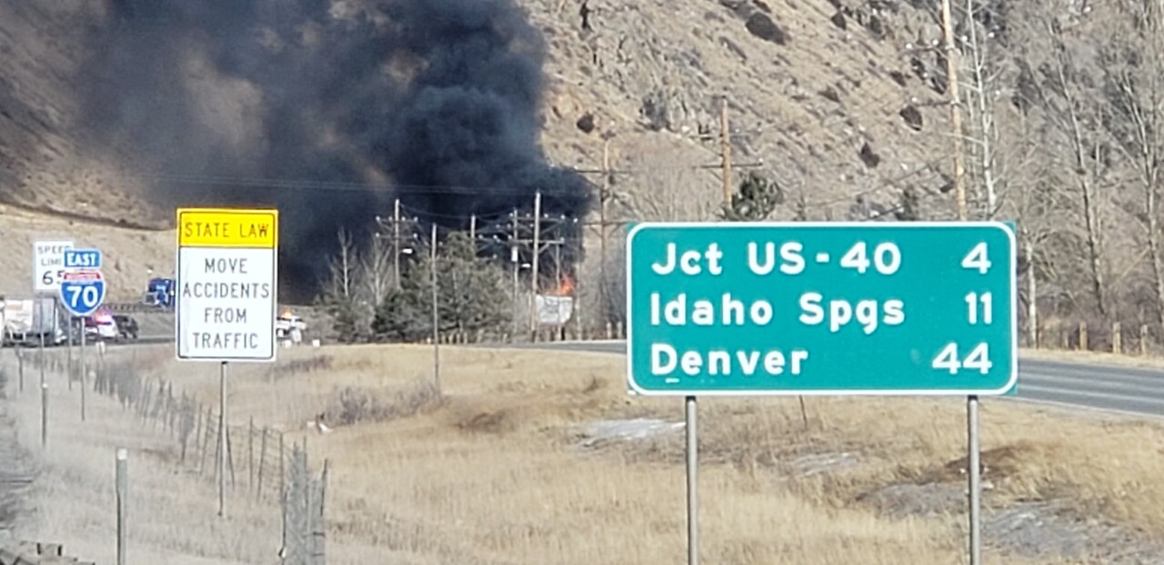 Jan 16 2020 semi fire on I-70