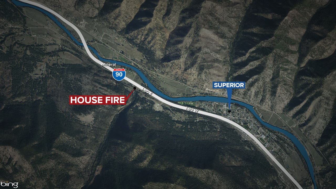 Mineral County House Fire Rescue Map