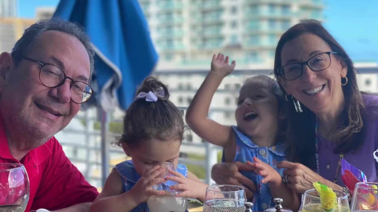 Judy Spiegel, Kevin Spiegel and their grandchildren pose for photograph before her death in Surfside condo collapse