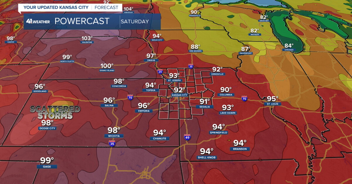KSHB 41 Weather Blog | Heat, then 2 cold fronts; Tracking a tropical system